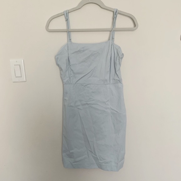 3/$15 Pastel Blue Mini Bodycon - Picture 4 of 5
